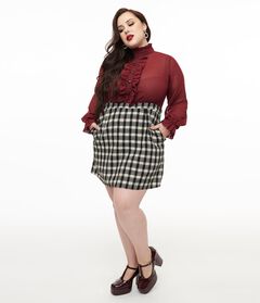 Plus Size Plaid Dress