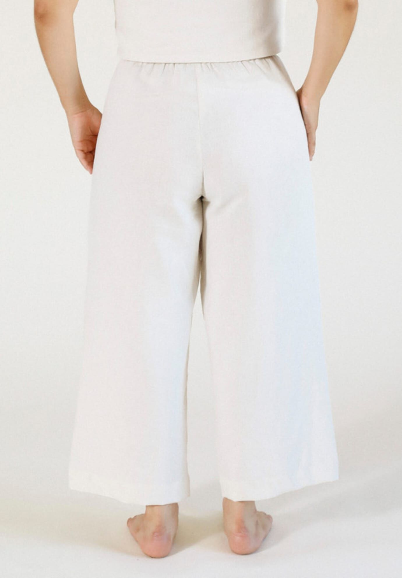 Nin Linen Pant, Ivory / Ivory, alternate image number 1