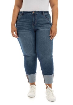 25" DEEP FRAY CUFF JEANS