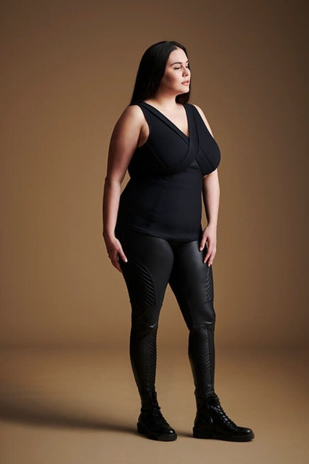 Full Support Bra-Free Top, Black / Black, alternate image number null