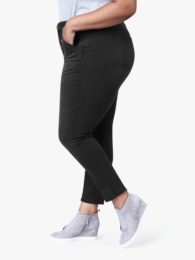 High Rise Pintuck Ankle - Shyla, SHYLA / Black, alternate image number 4