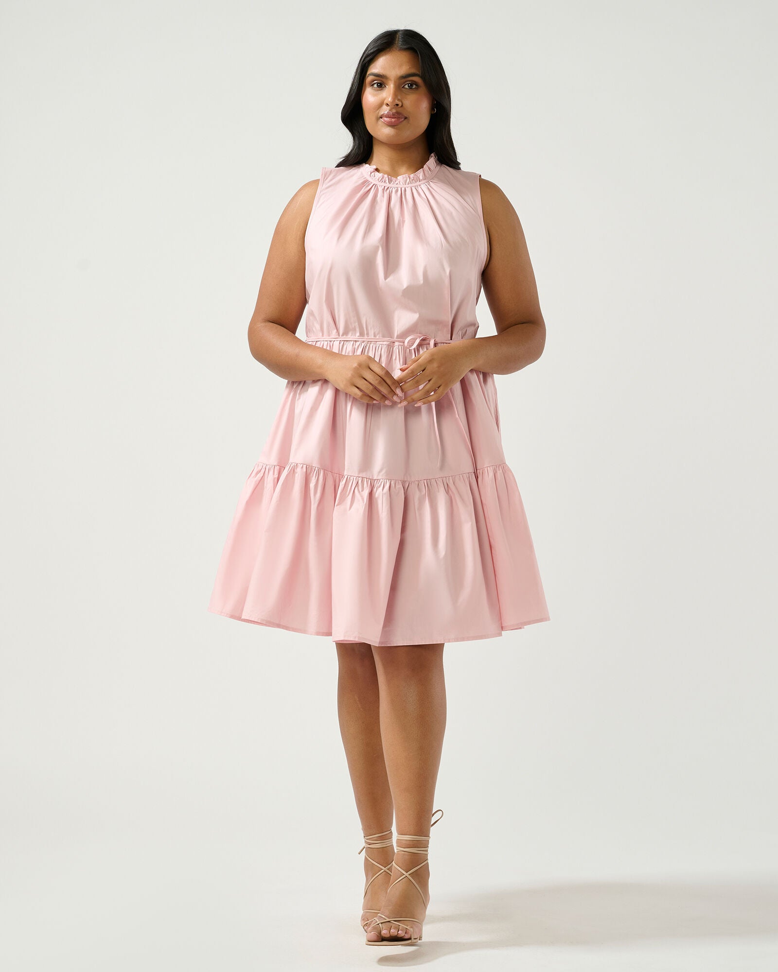 Rhodes A-Line Mini Dress, Blush / Pink, alternate image number 4