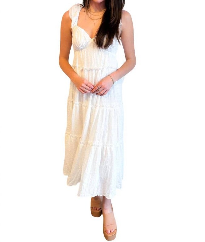 SWEETHEART MAXI DRESS, White / White, hi-res image number null