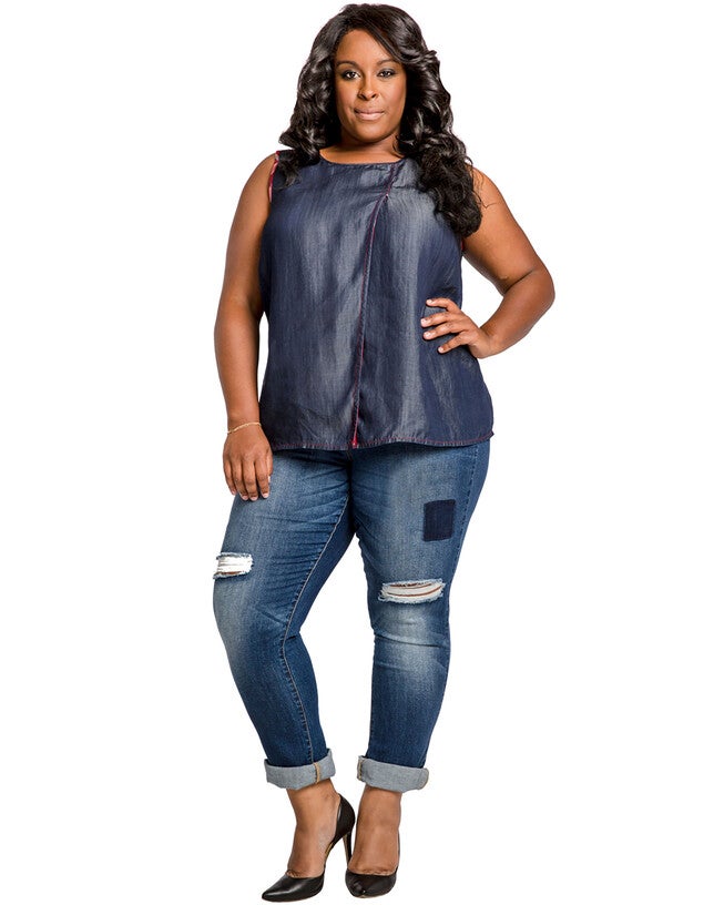 Steph Vintage Wash Destroyed Boyfriend Jeans, 2936PJDESTRY / Navy, alternate image number 3