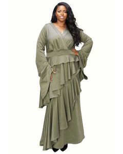 ZETA RUFFLED DRAMA DRESS