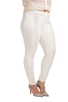 Cindy Ponte Legging with Sheer Panel