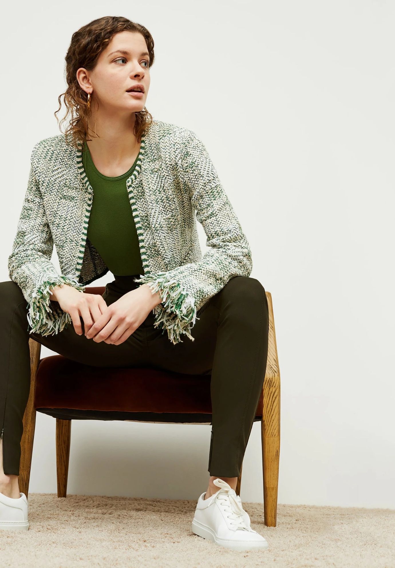 Curie Pant - PowerStretch, Dark Olive / Forest Green, alternate image number 4