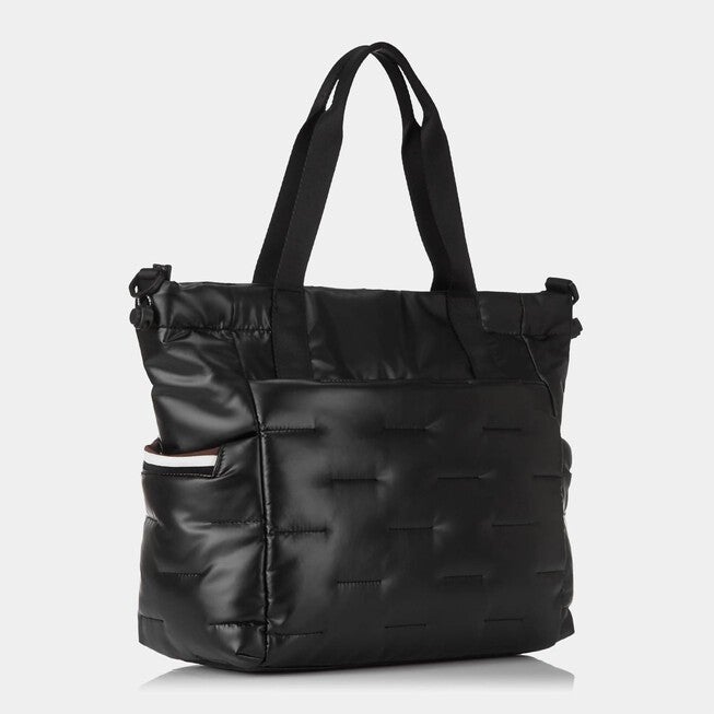 Puffer Tote Bag In Black, , alternate image number null