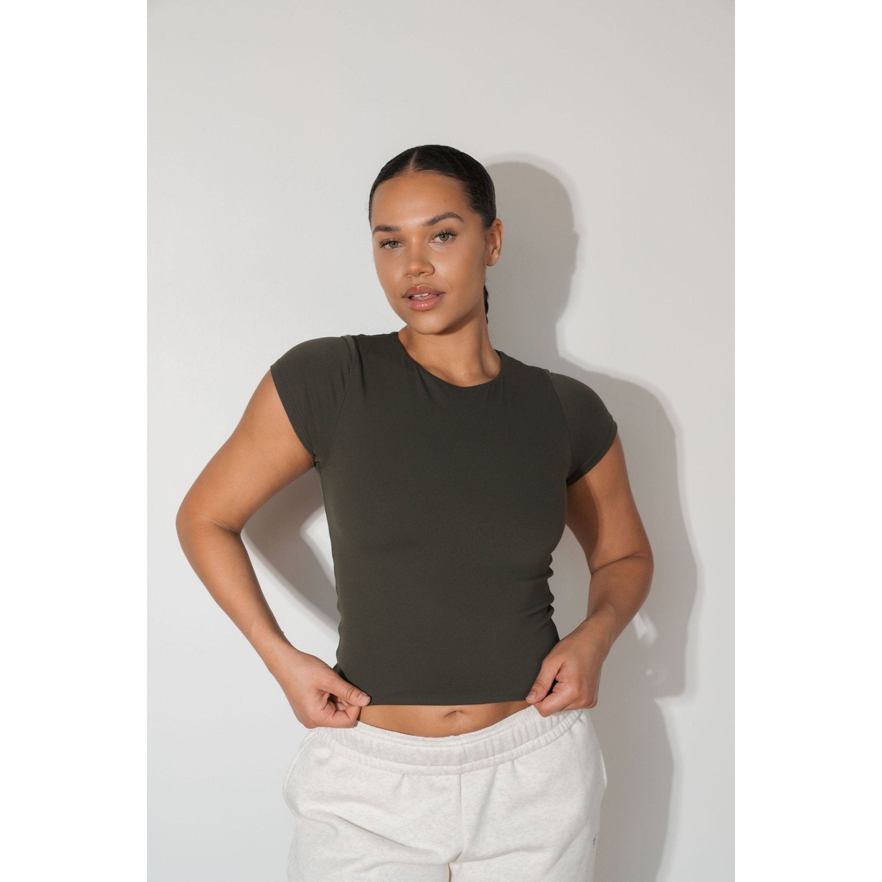 Cloud II Crew Tee, Olive / Olive Green, hi-res image number 0