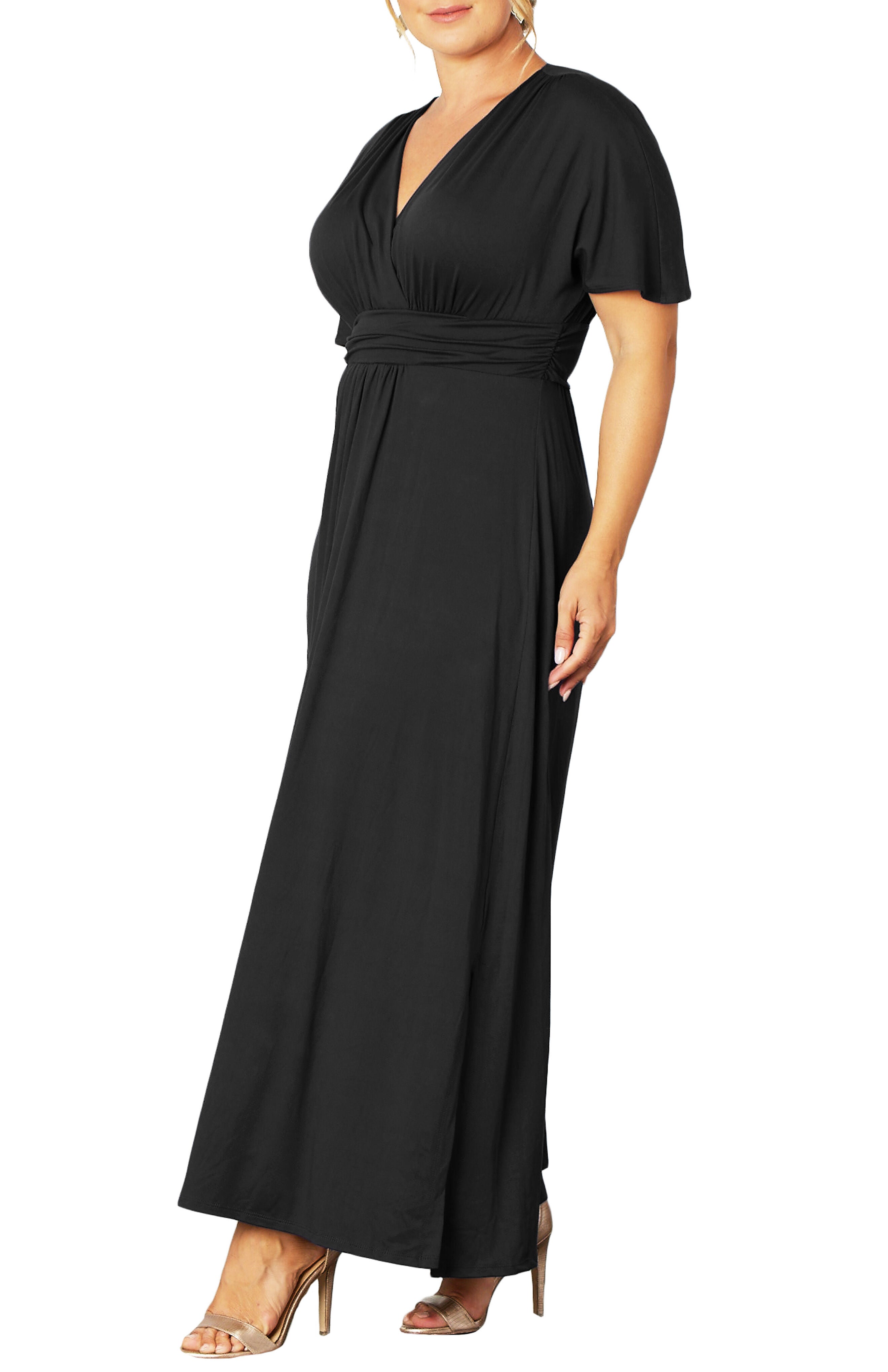 Vienna Maxi Dress, BLACK NOIR / Black, alternate image number 3
