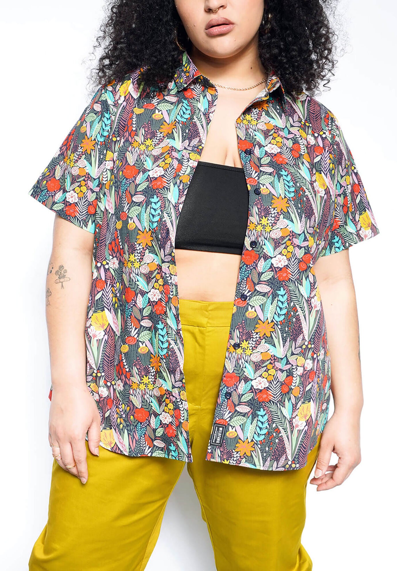 The Essential Button Up, OASIS MULTI / Yellow, hi-res image number 0