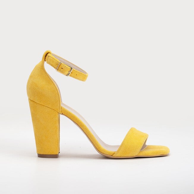 JESS - YELLOW SUEDE SANDALS, YELLOW / Yellow, hi-res image number 0