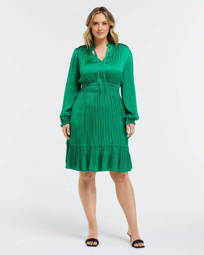 Nina Shirred Dress, , alternate image number 6