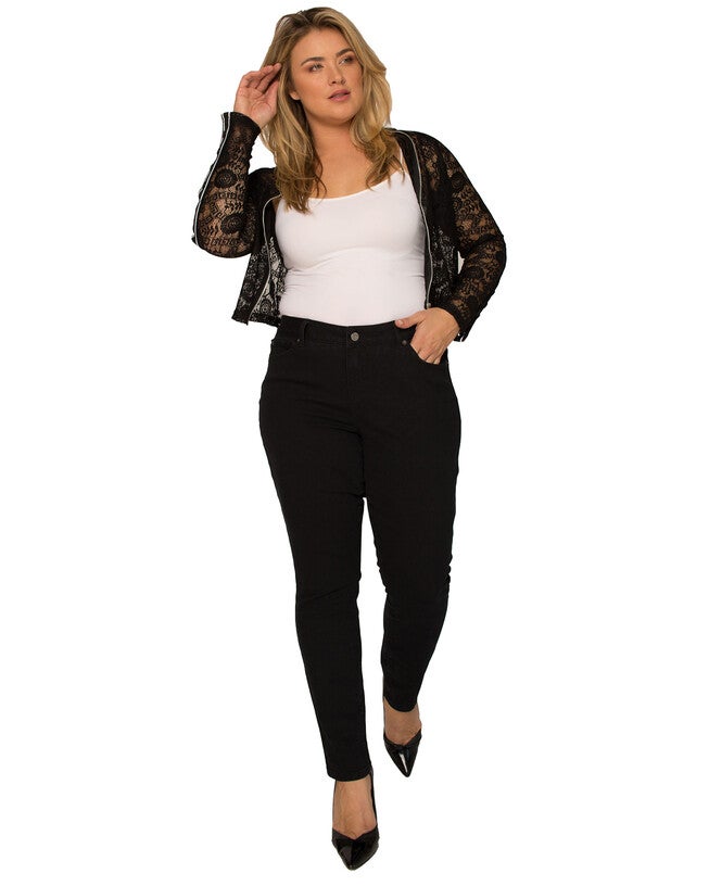 Plus Size Elizabeth Basic 5-Pocket Style Skinny Jean, , alternate image number 8