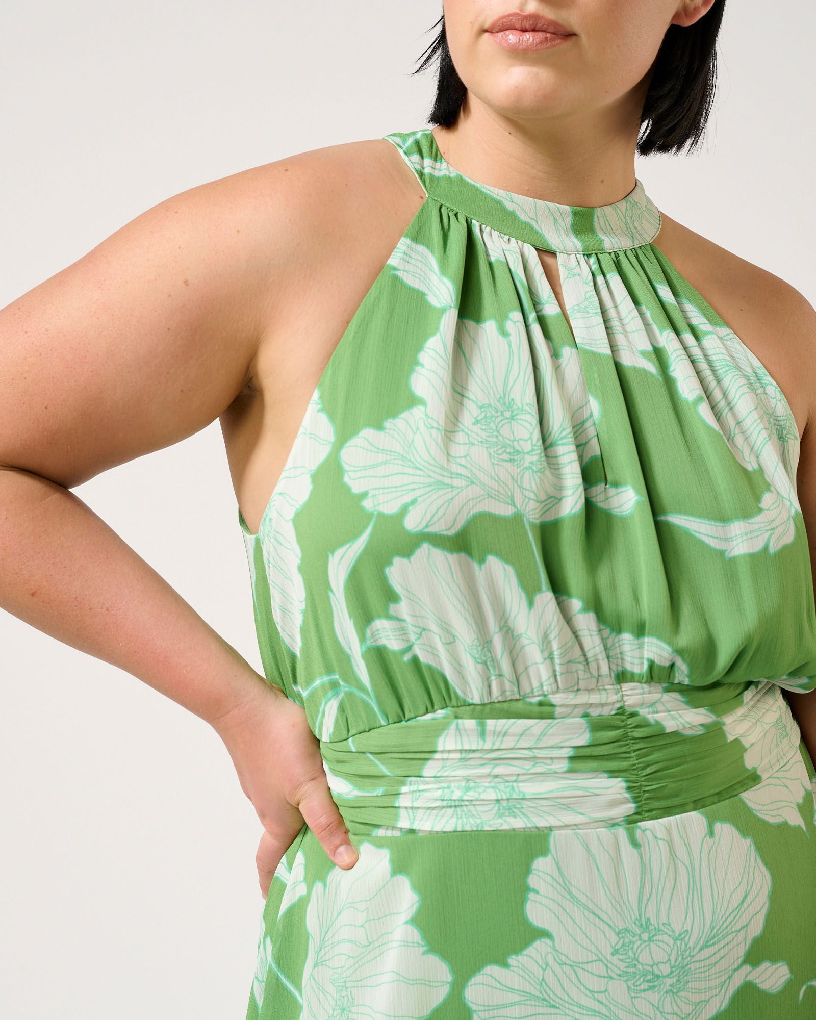 Seafall Dress, Print / Kelly Green, alternate image number 6