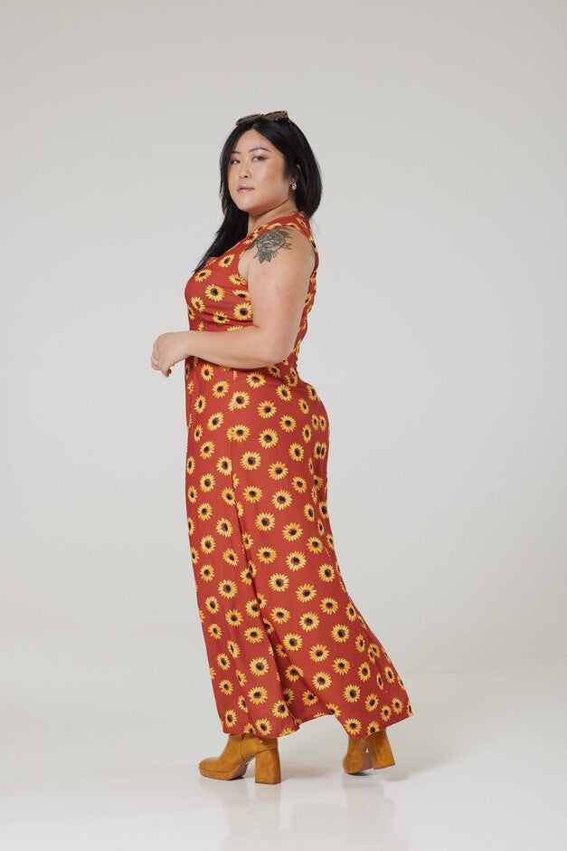 Glini Maxi Dress, Orange / Orange, alternate image number null