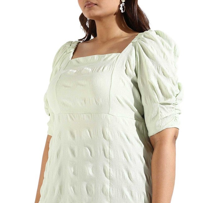 Women Side Slit Design Dresses, Mint / Mint, alternate image number null