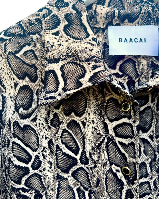The Quinn Shirt, Python / Brown, alternate image number 3