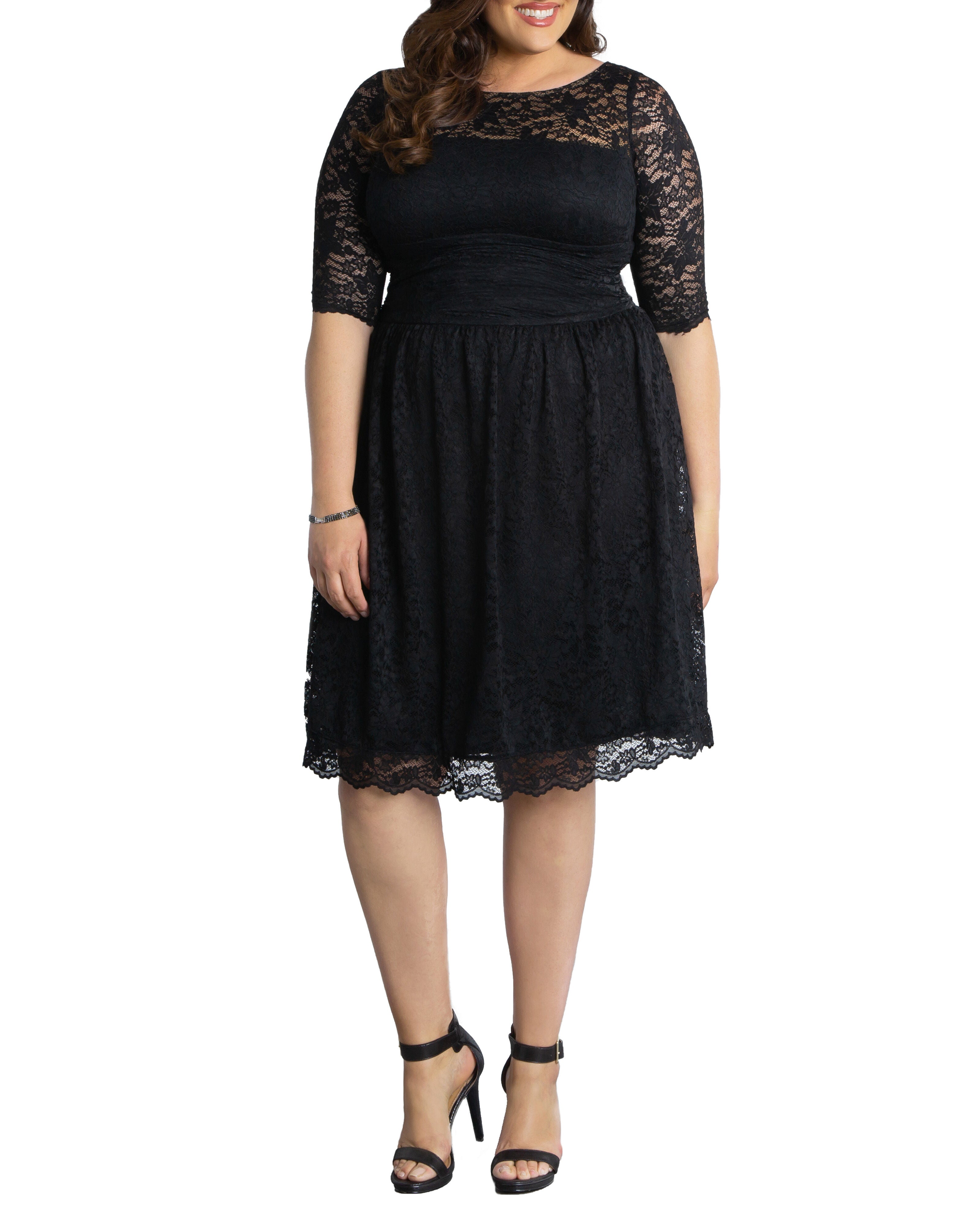 Luna Lace Dress, ONYX / Black, hi-res image number 0