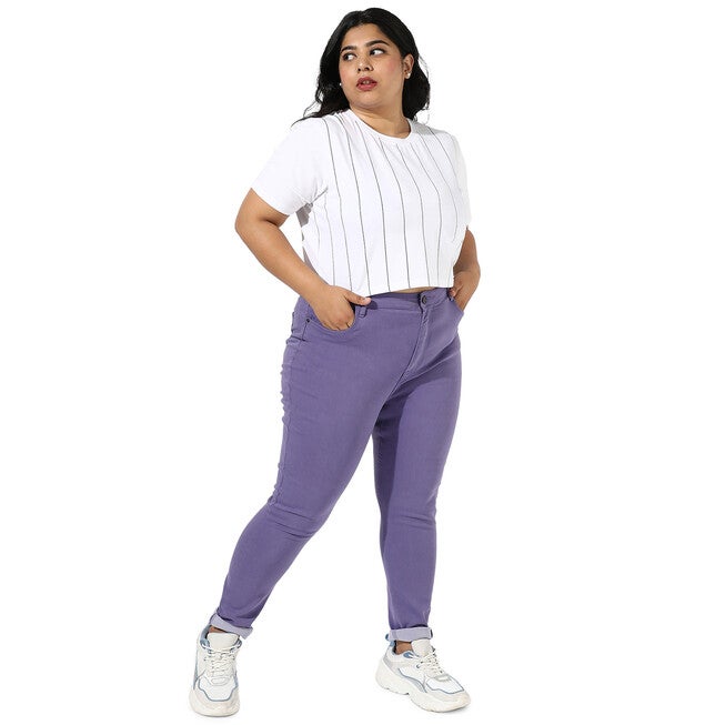 Lilac Skinny Jeans, Purple / Purple, alternate image number null