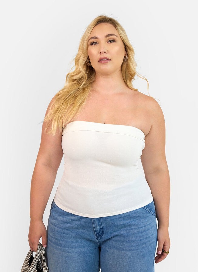 ALBUS TOP, White / White, hi-res image number 0