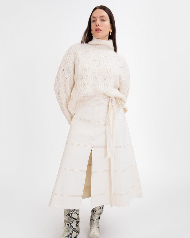 Opaline Sweater, Cream / Cream, alternate image number 1