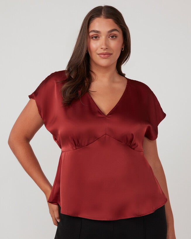 Retreat Empire Line Blouse, Spice / Brown, alternate image number null