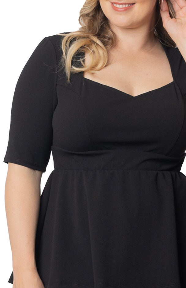 Posh Peplum Top, , alternate image number 6