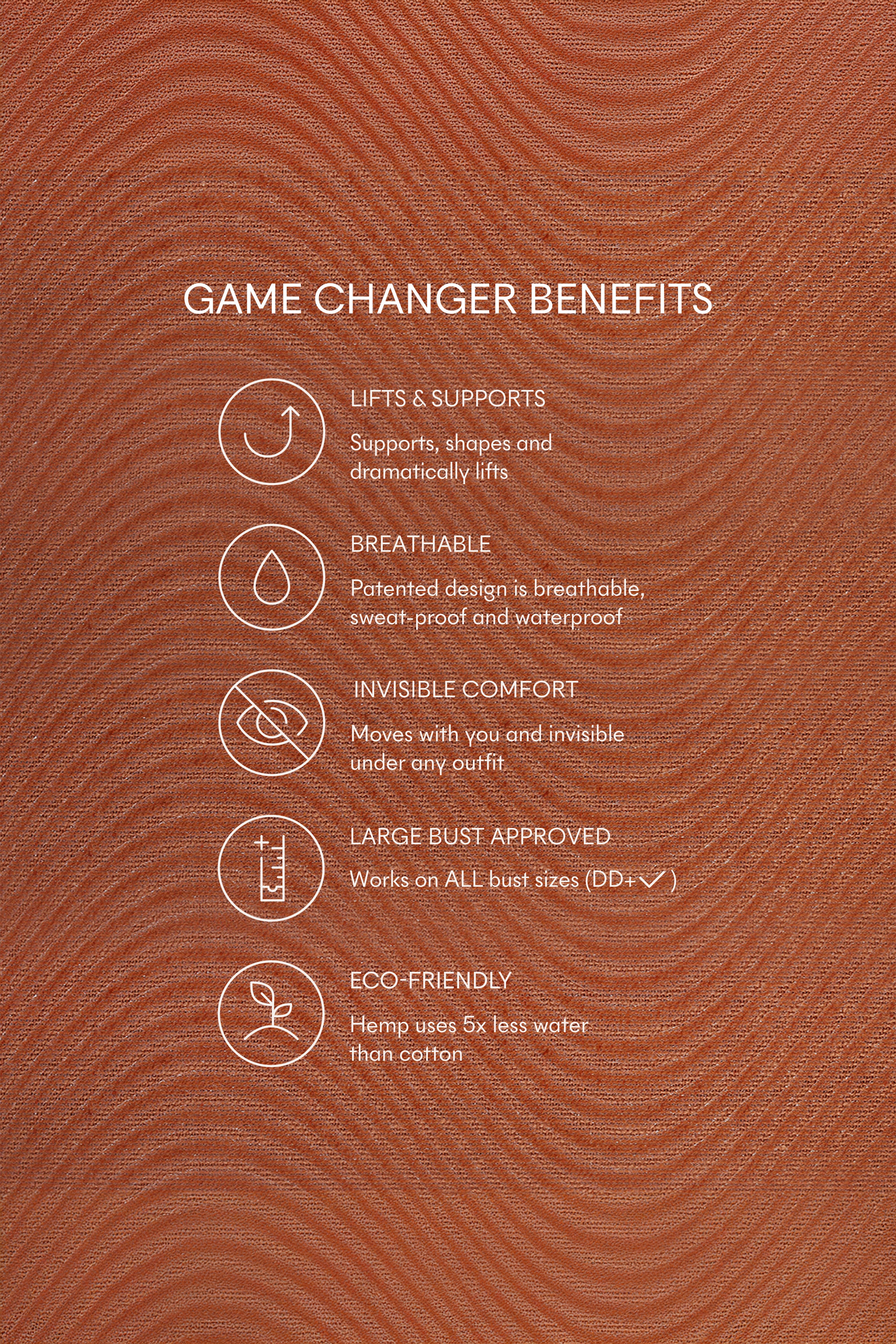 Game Changer Lift & Shape Adhesive Bra (4-pack), No 7 Bronze / Bronze, alternate image number 3