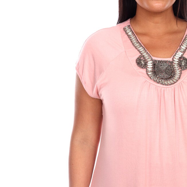 Fenella Tunic Top, Rose / Pink, alternate image number null