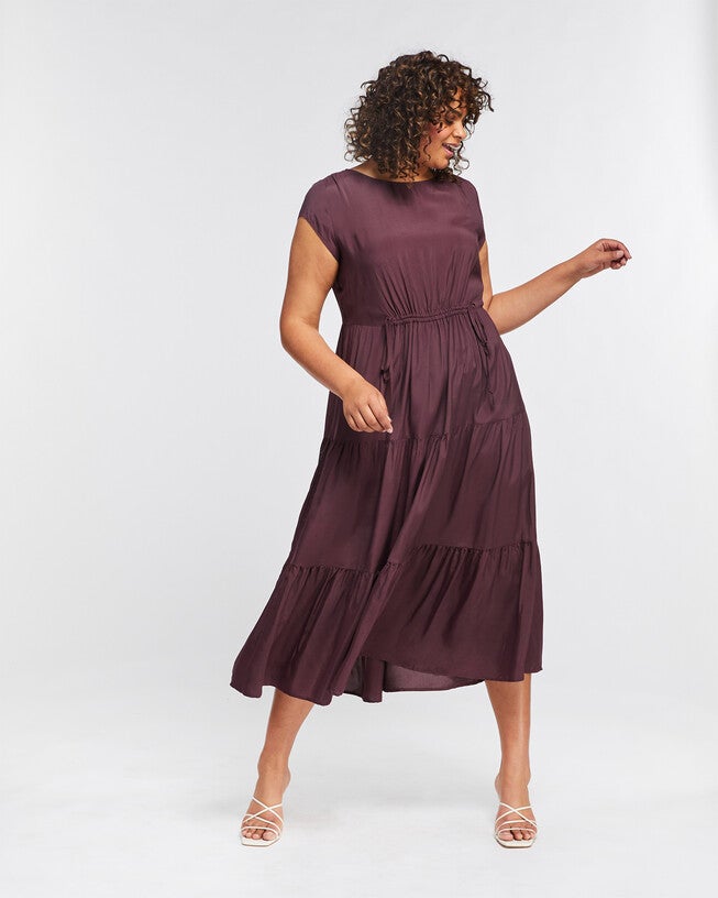 Lana Dress, Fudge / Terracotta, alternate image number 1