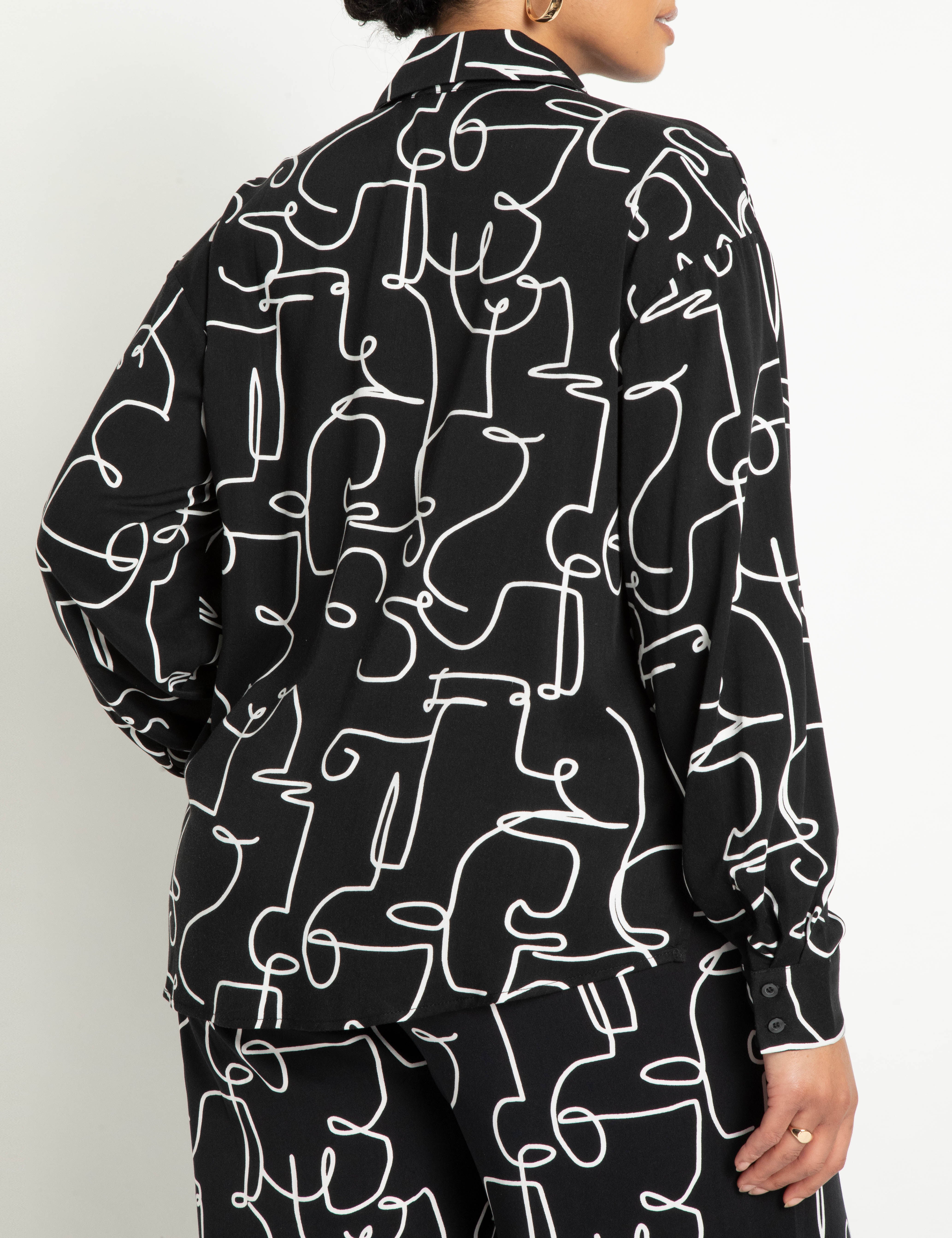 Printed Button Down, , alternate image number 4