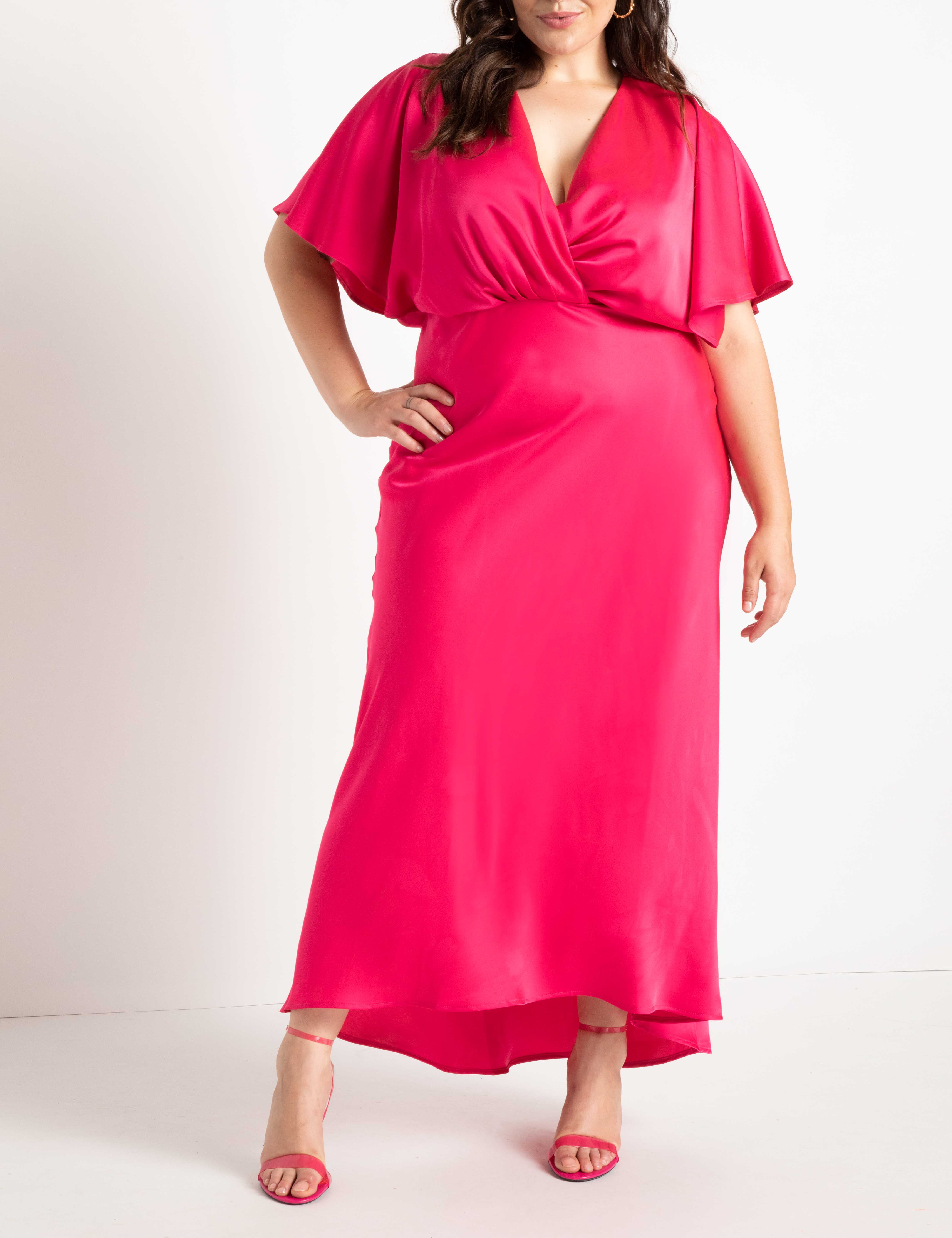 Kimono Sleeve Maxi Dress | Pink, Pink / Pink, hi-res image number 0