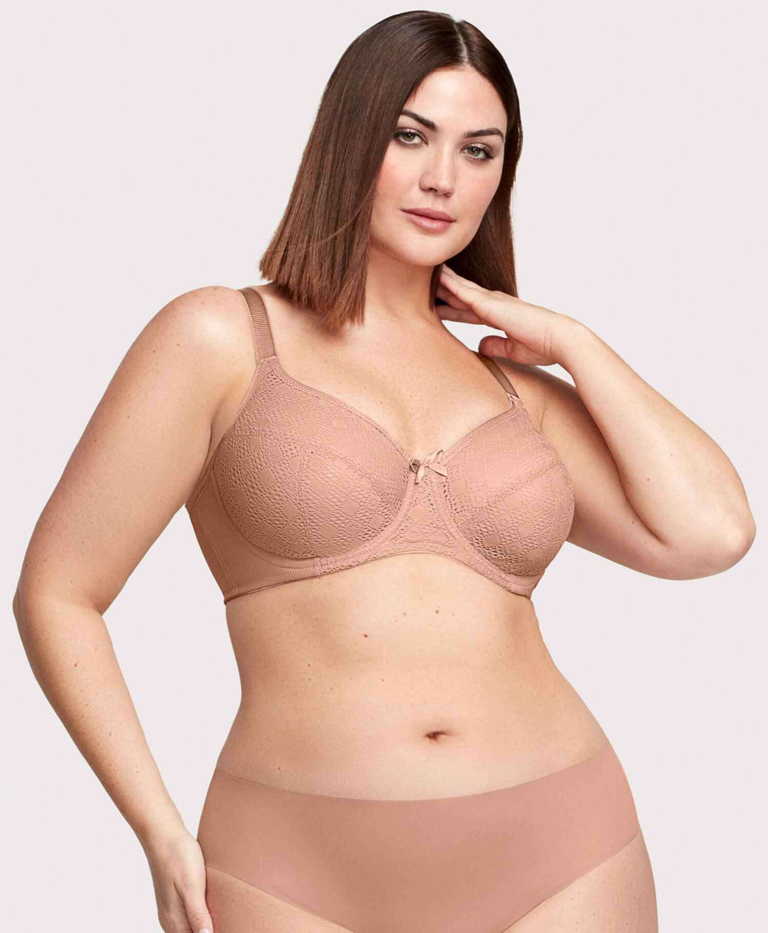 Lace Comfort WonderWire Bra, Cappuccino / Taupe, hi-res image number 0