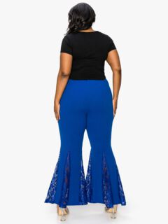 LYA FLARE PANTS, Royal / Royal Blue, alternate image number 1