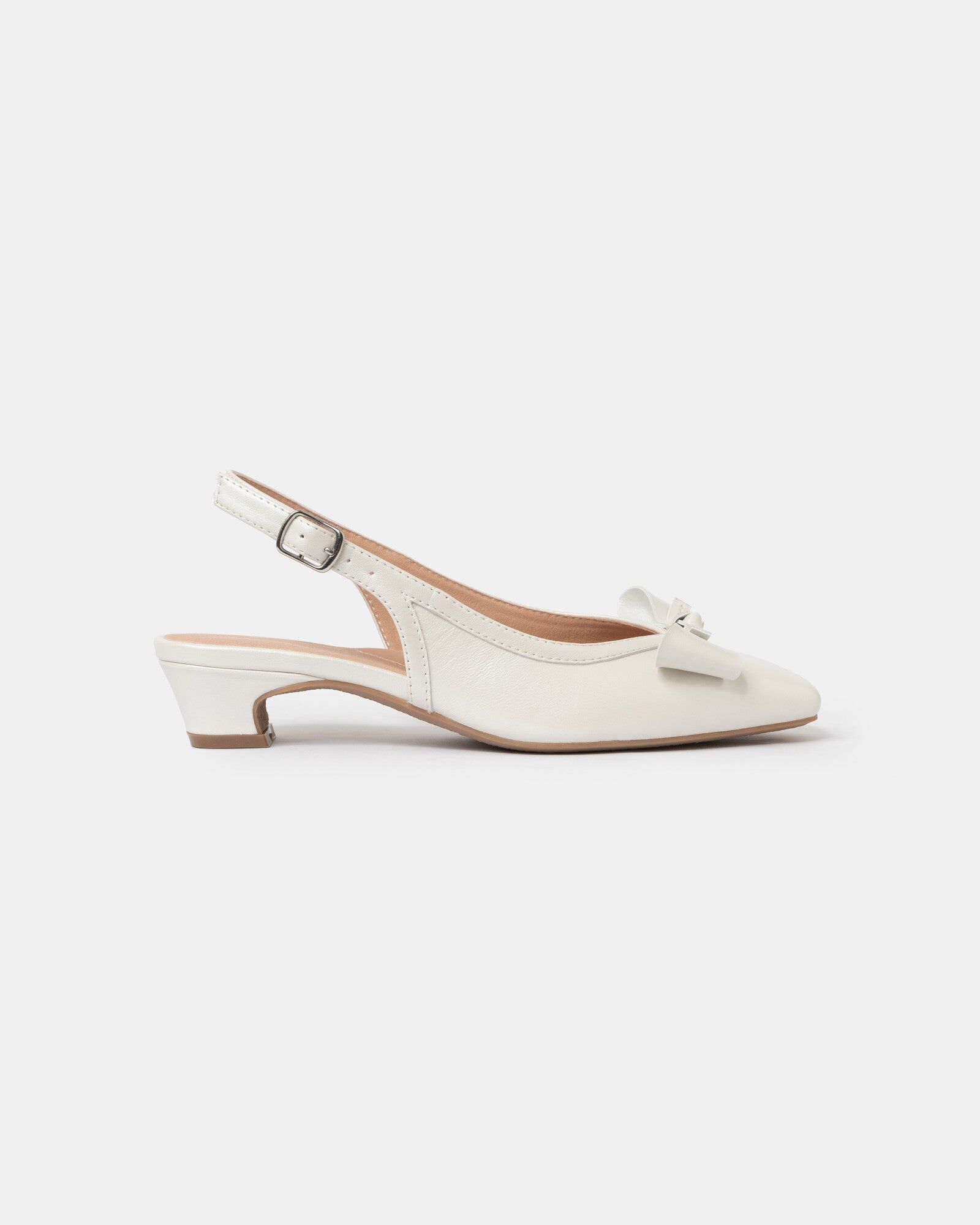Ivy Bow Bridal Heels, Pearl White / White, hi-res image number 0