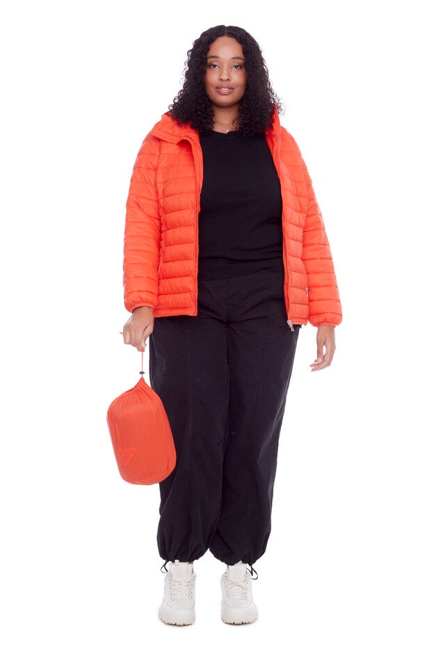 Women's Plus Size - YOHO | Vegan Down Lightweight Packable Puffer Jacket & Bag, , alternate image number 5