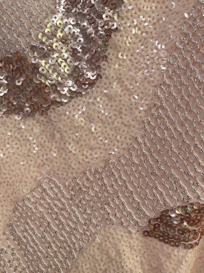 Beaded Cabaret Slip Dress - Champagne, , alternate image number 9