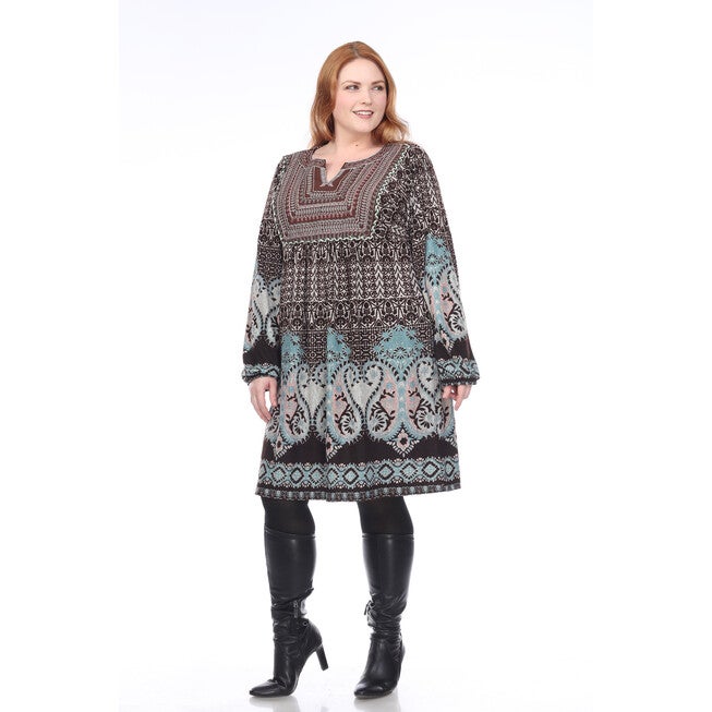 Phebe Embroidered Sweater Dress, , alternate image number null