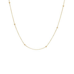 Solid Ball Chain Necklace 14K