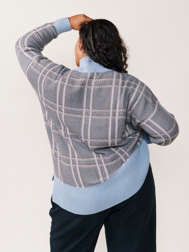 Jana Patterned Turtleneck Sweater, , alternate image number 4