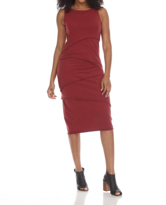 SHANGHAI DRESS IN MAROON, , alternate image number null