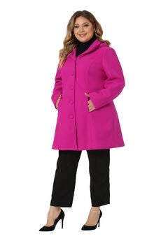 Single Breasted Detachable Hooded Overcoat
