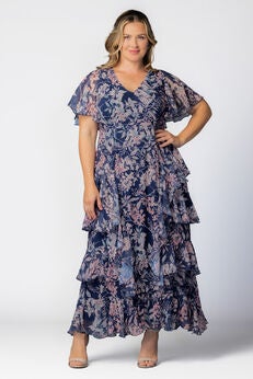 Tour de Flounce Evening Gown