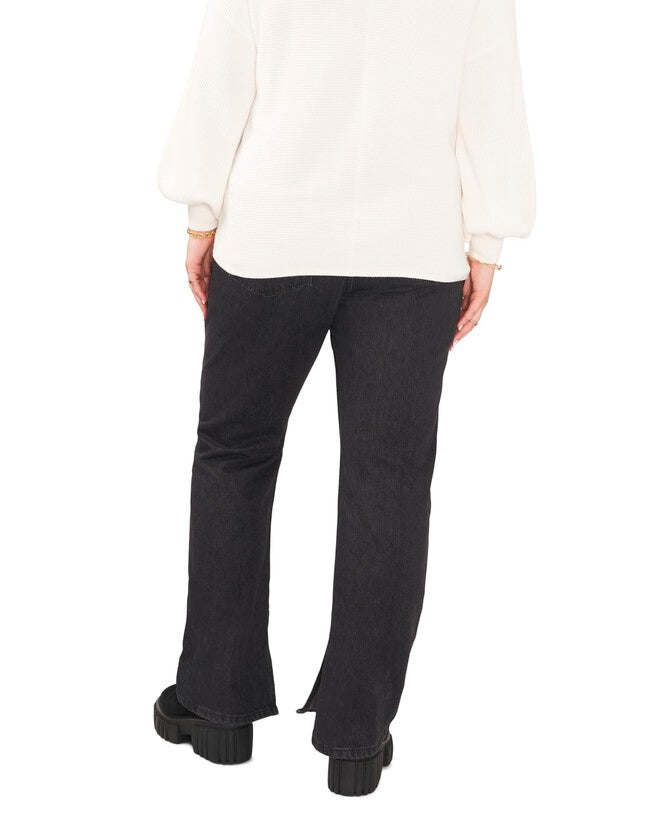 Harlow Bubble Sleeve Sweater, ANTIQ WHITE / Ivory, alternate image number 1