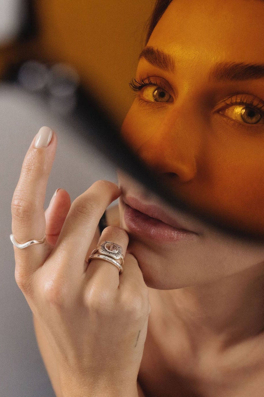 The Wiggle Ring | Silver, Silver / Silver, alternate image number 2