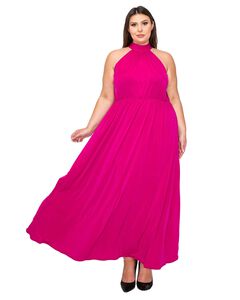 ALEXIS HALTER NECK MAXI DRESS