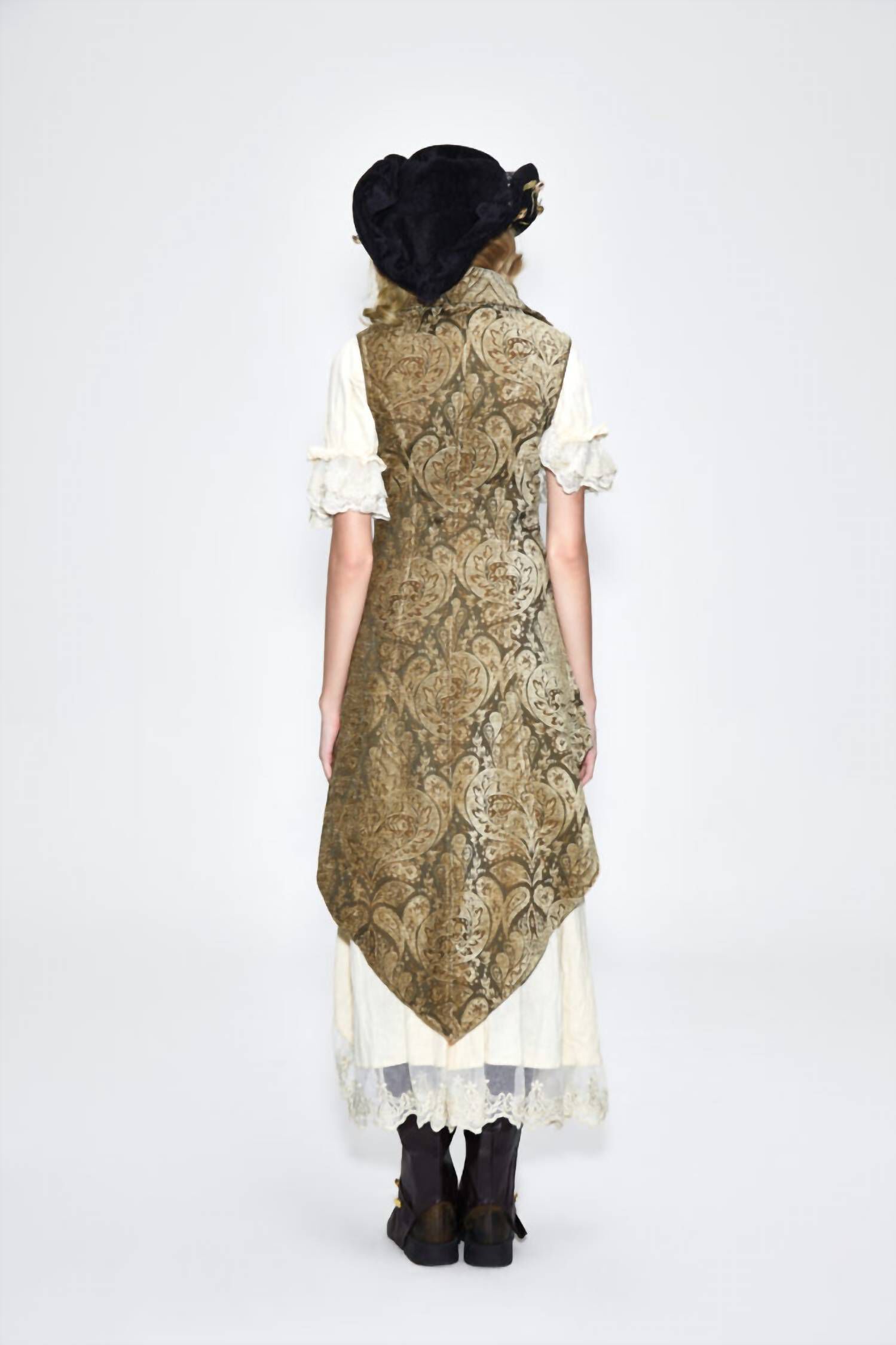 VICTORIAN PIRATE JACKET, Gold / Gold, alternate image number 4