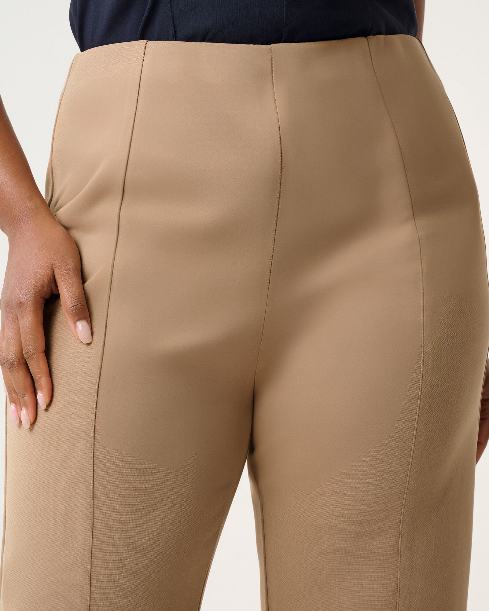 Mahina Straight Stretch Pant, Mushroom / Brown, alternate image number 3