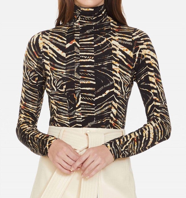 ELOISE TOP IN ZEBRA, Zebra / Black, alternate image number null